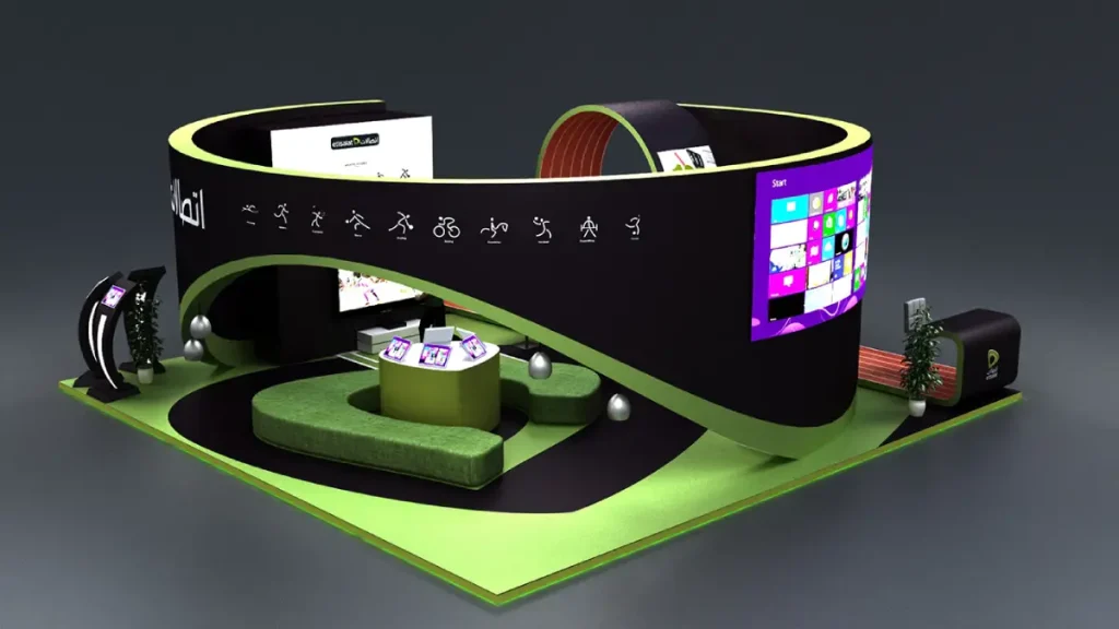 ایده خلاقانه طراحی غرفه نمایشگاهی