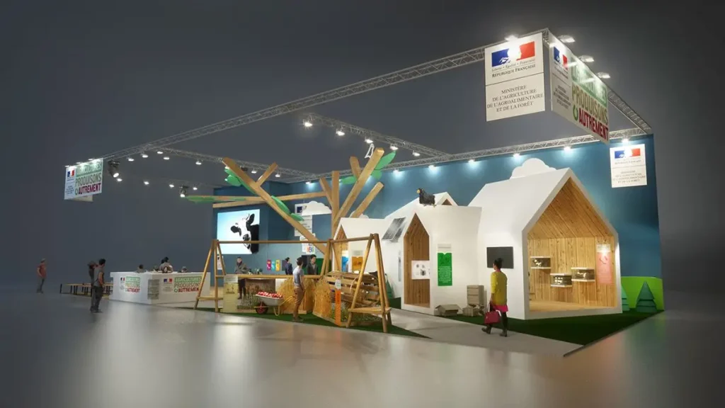 ایده خلاقانه طراحی غرفه نمایشگاهی