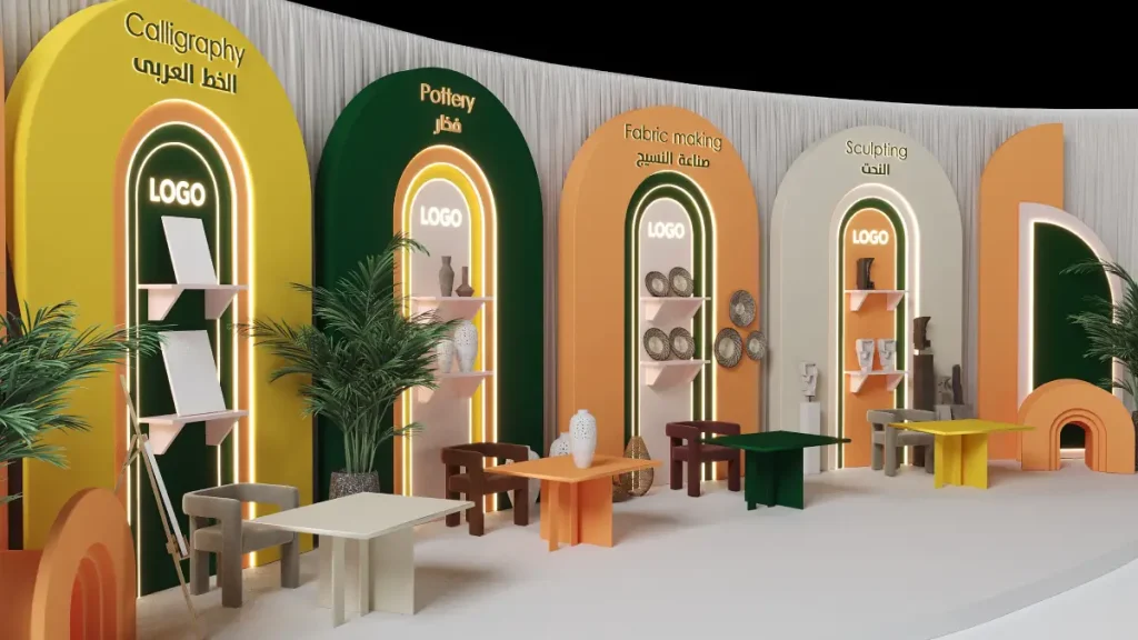 ایده خلاقانه طراحی غرفه نمایشگاهی