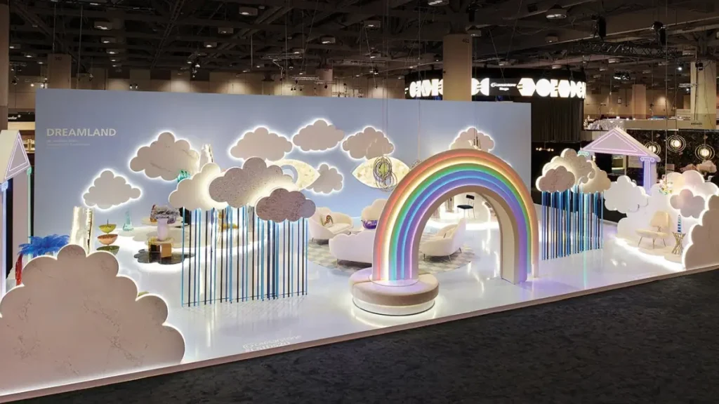 ایده خلاقانه طراحی غرفه نمایشگاهی